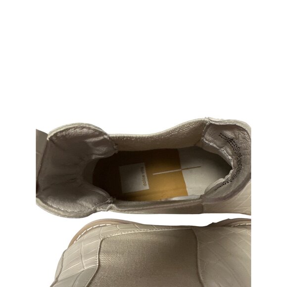 Dolce Vita Tazmin Croc Embossed Platform Chelsea Boots Womens Size 10M - Picture 9 of 12